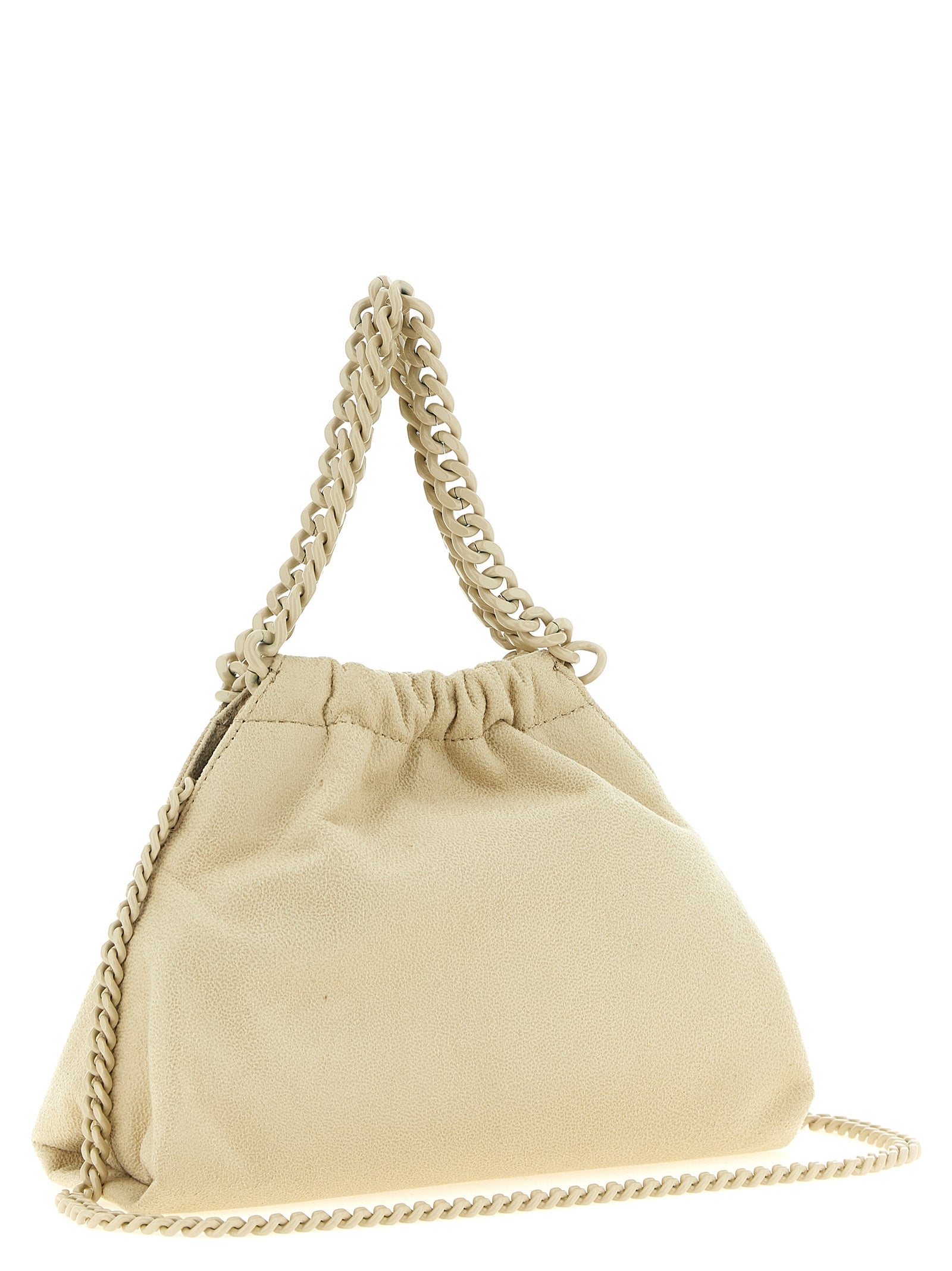 Stella McCartney Beige Falabella Mini Drawstring Bag