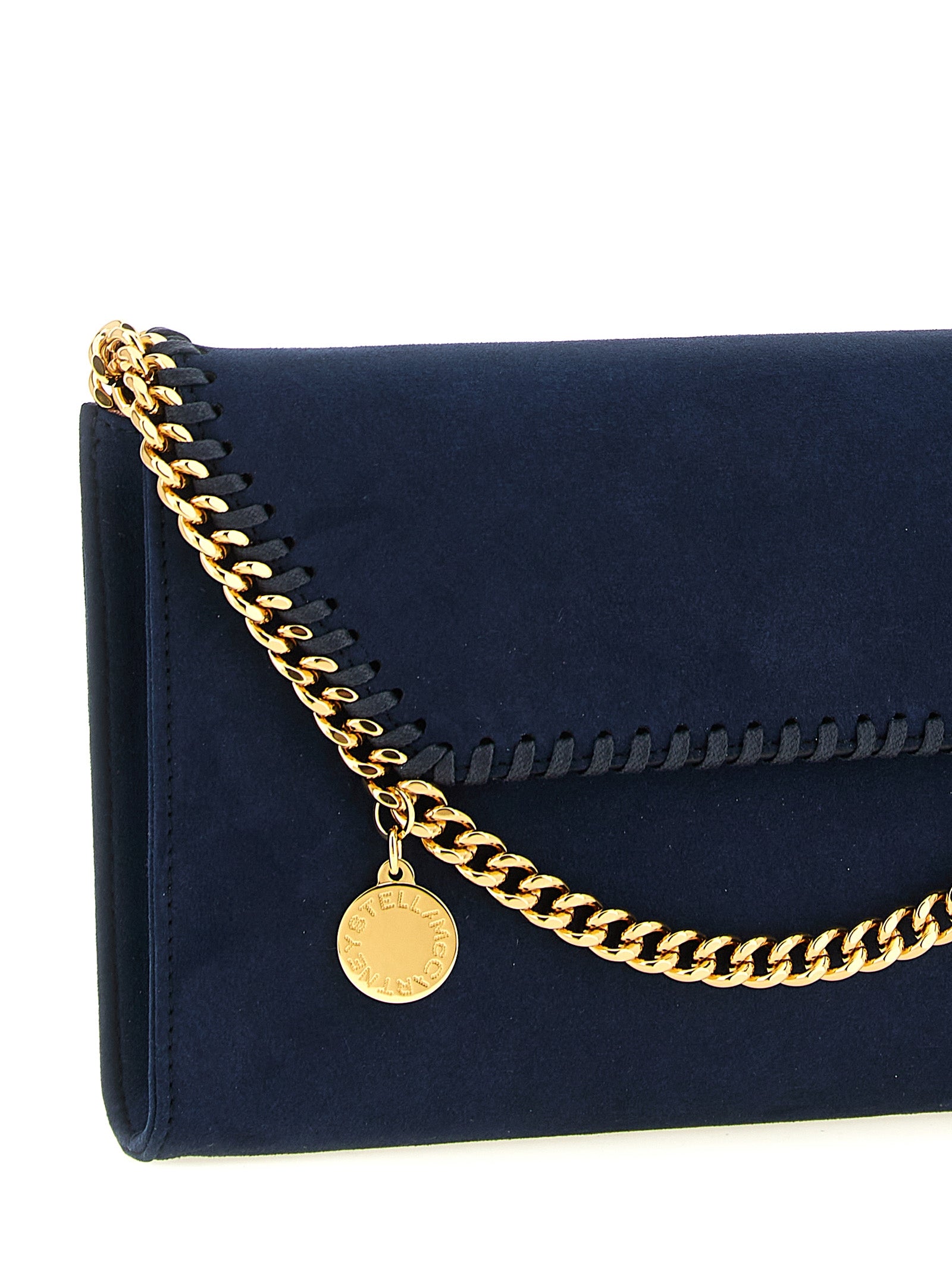 Stella McCartney Blue Falabella Wallet on Chain Crossbody Bag