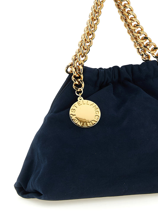 Stella McCartney Falabella Mini Drawstring Bolso Bandolera Azul Marino