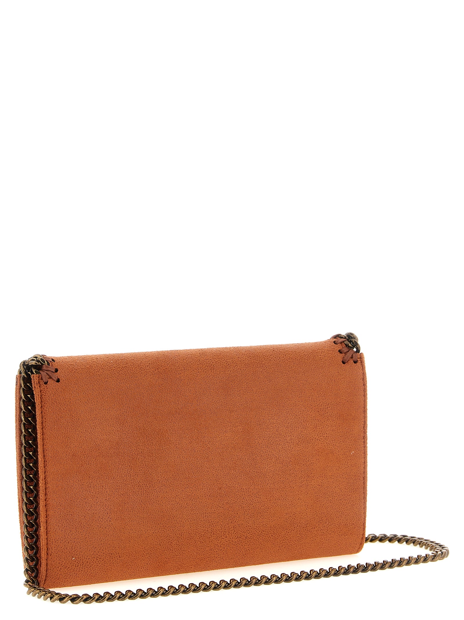 Stella McCartney Orange Falabella Wallet on Chain Crossbody Bag