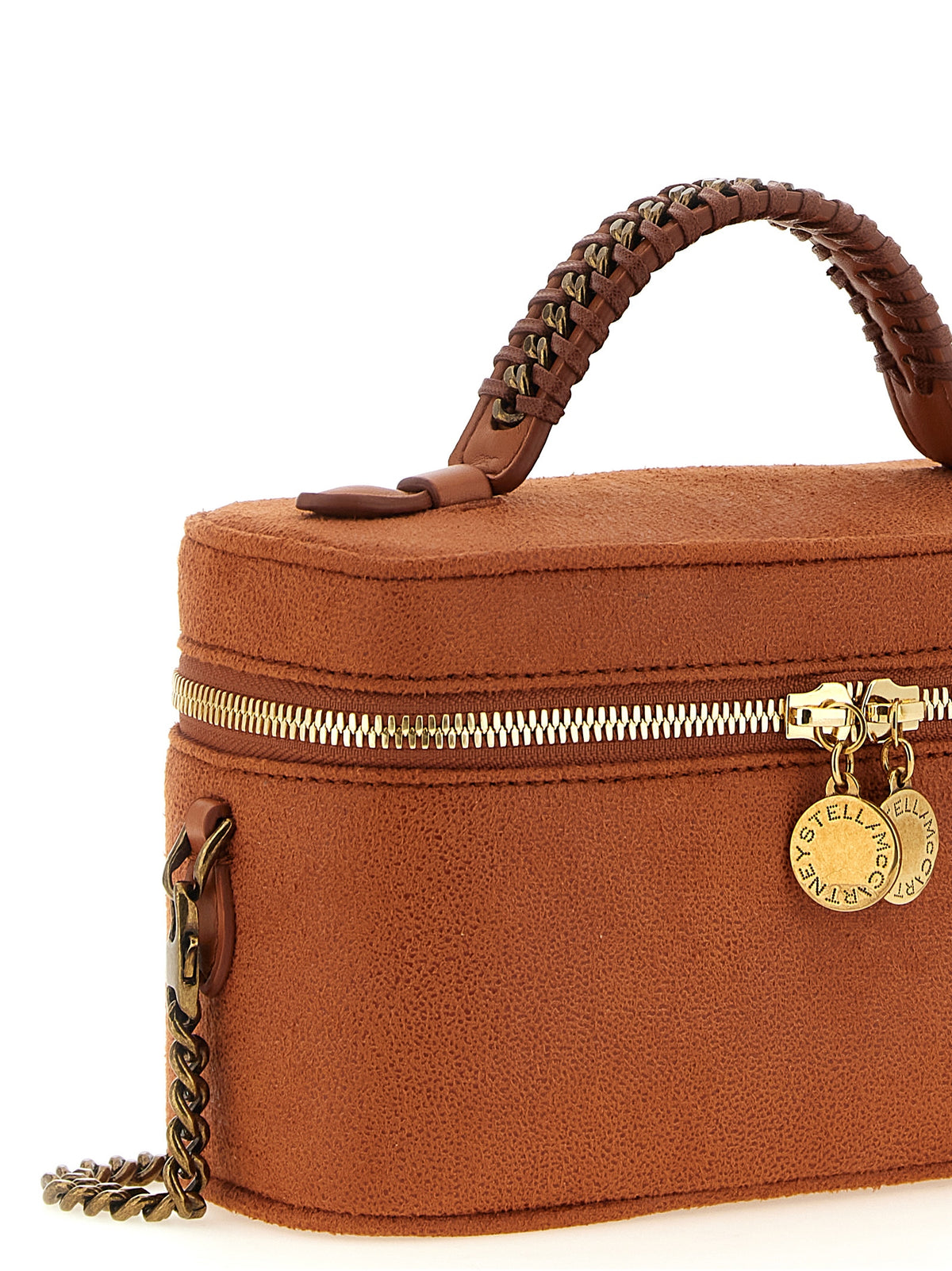 Stella McCartney Orange Falabella Vanity Case Crossbody Bag