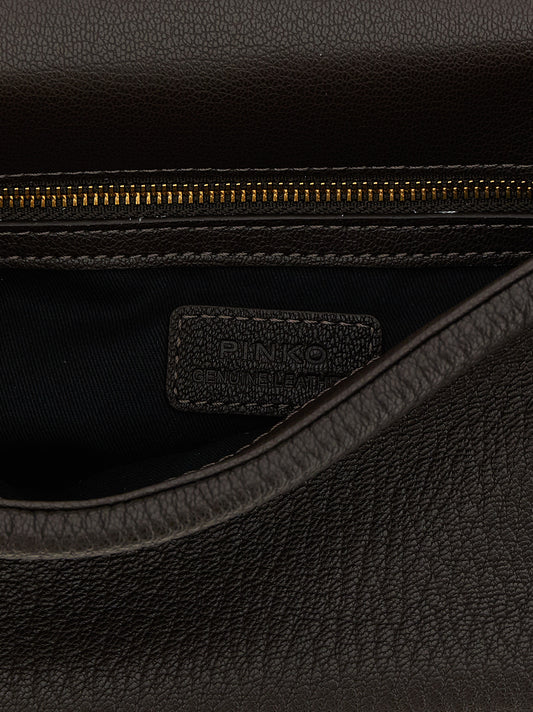 PINKO Love Crossbody Bag Brown