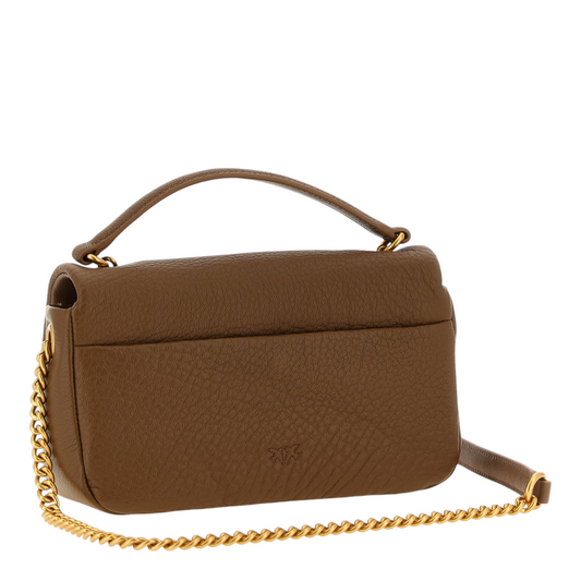PINKO Love Birds Bolso de Hombro Marrón