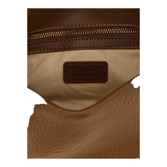 PINKO Love Birds Bolso de Hombro Marrón