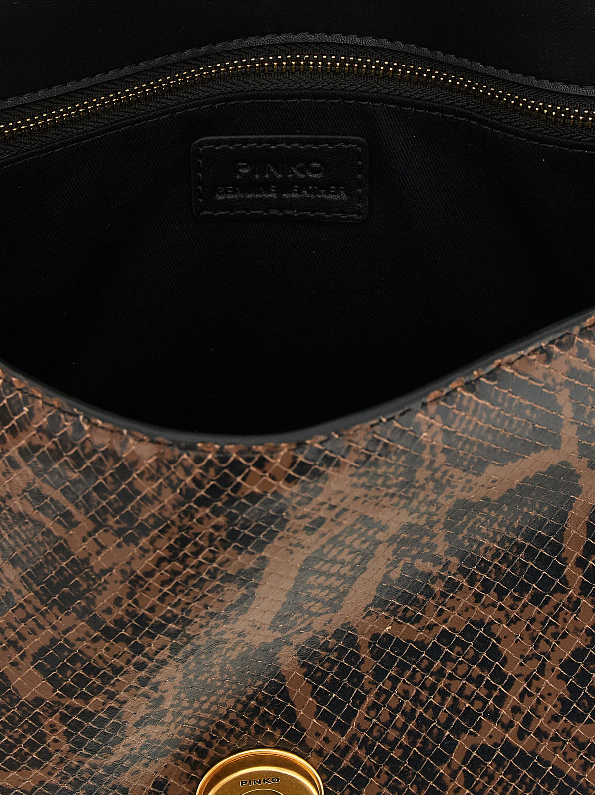 PINKO Brown Love One Light Handbag