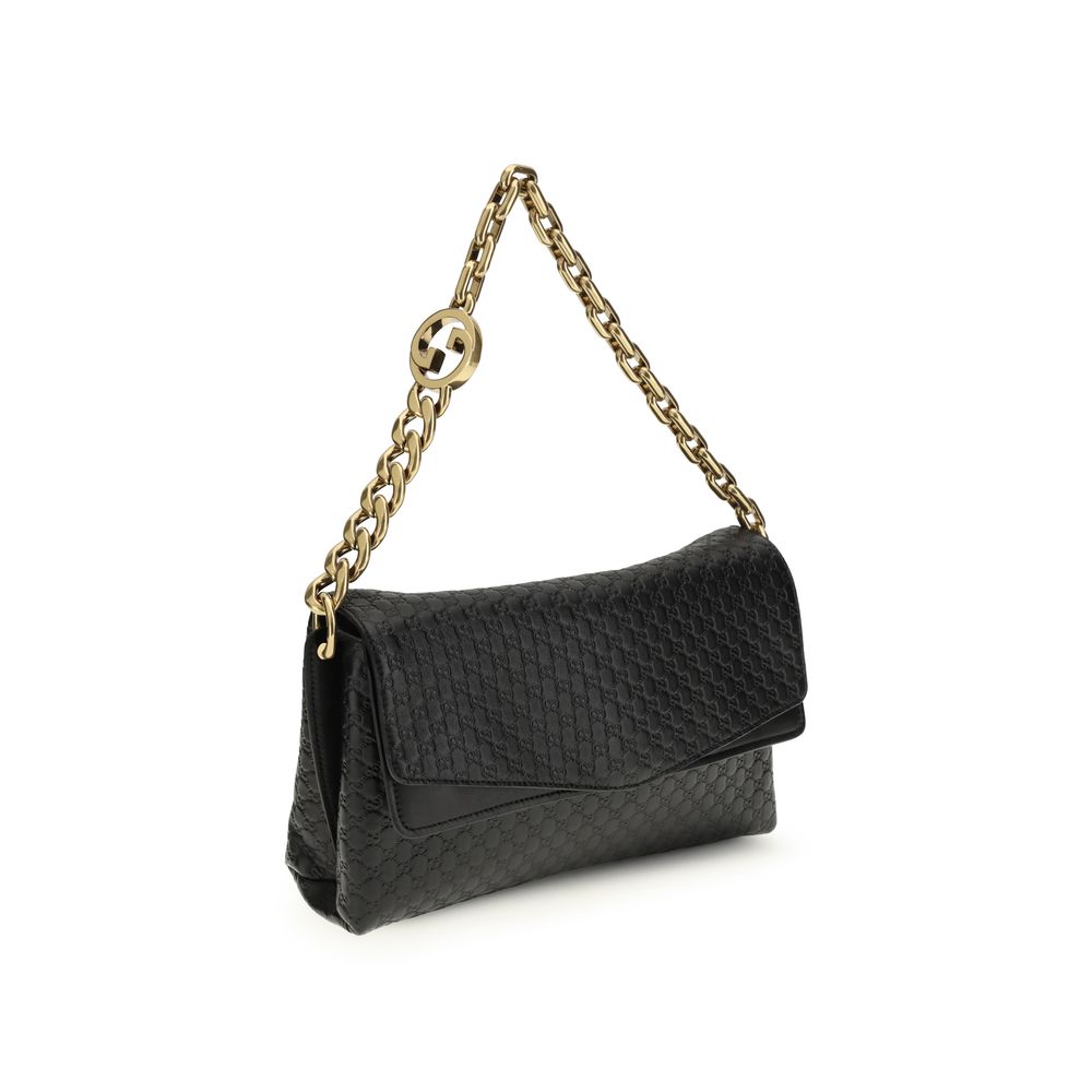 Gucci Black Medium Chain Shoulder Bag