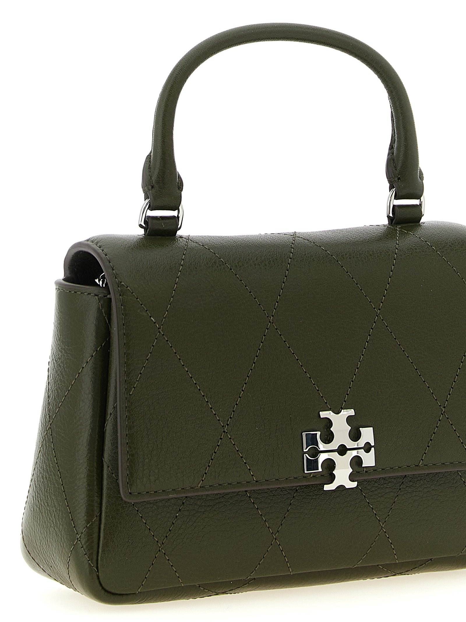 Tory Burch Green Charlie Mini Handbag