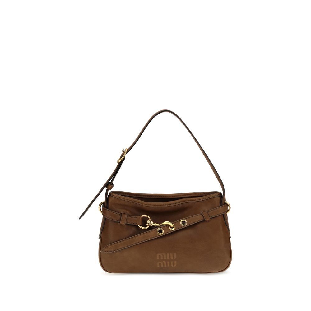 Miu Miu Brown Adventure Shoulder Bag