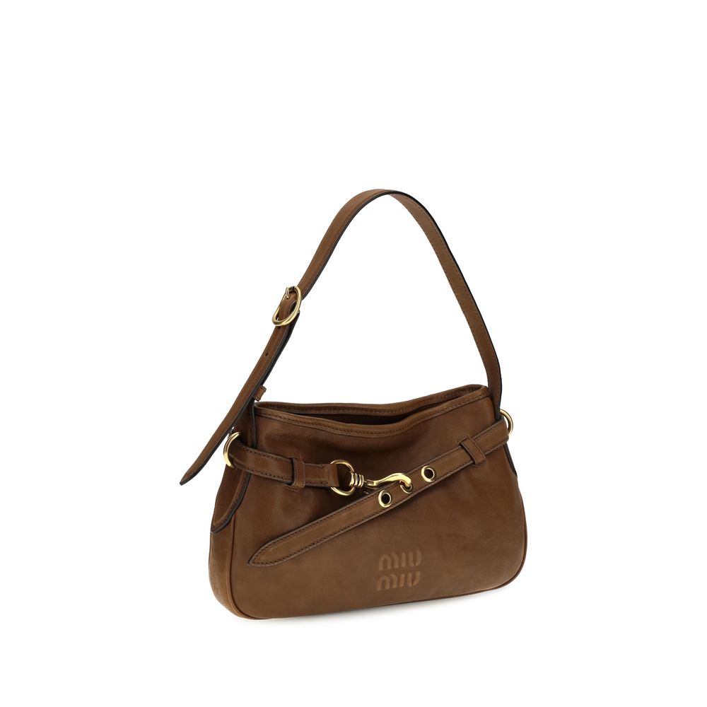 Miu Miu Brown Adventure Shoulder Bag