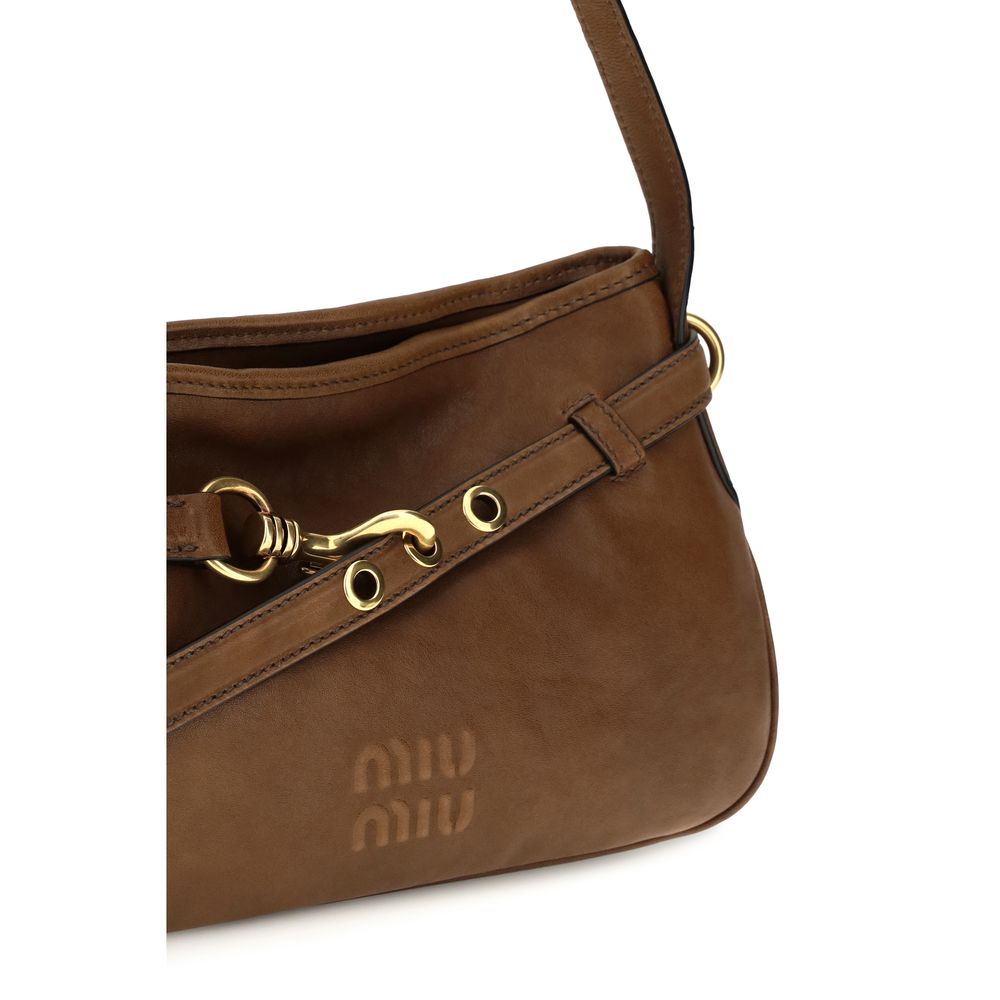 Miu Miu Brown Adventure Shoulder Bag