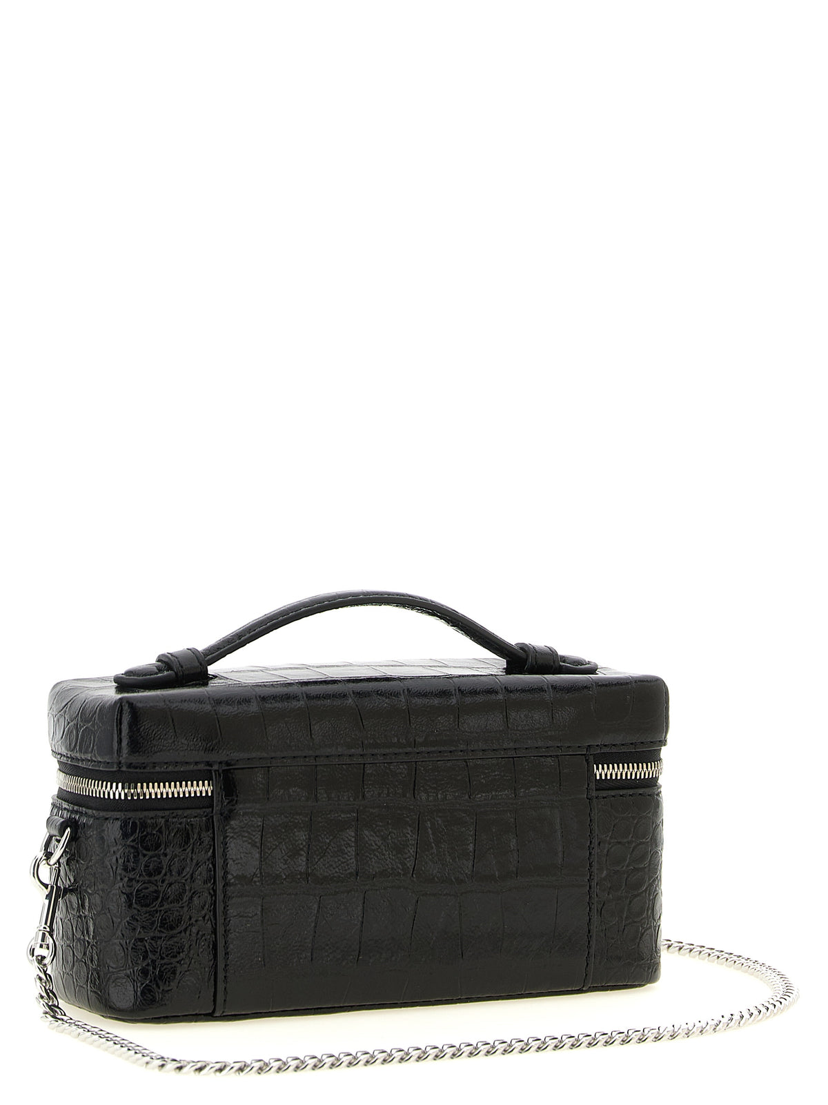Tory Burch Black Charlie Vanity Case Crossbody Bag