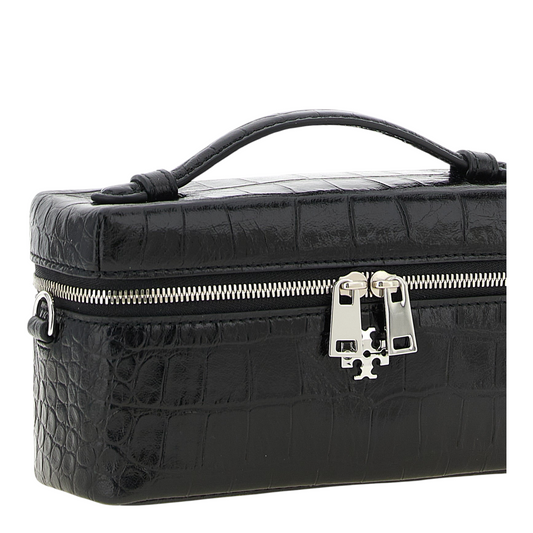 Tory Burch Charlie Vanity Case Crossbody Bag Black