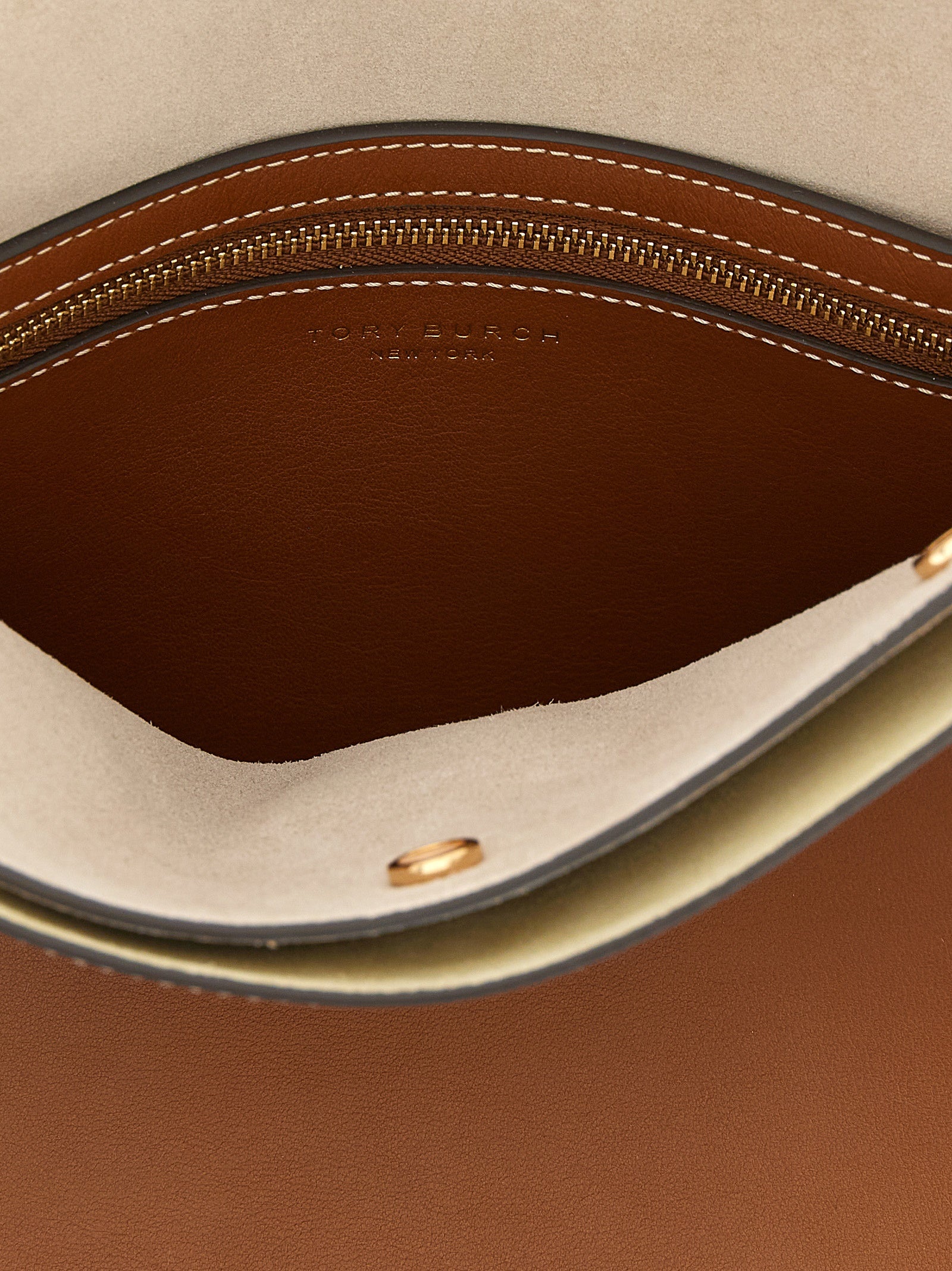 Tory Burch Brown Lee Radziwill Crossbody Bag