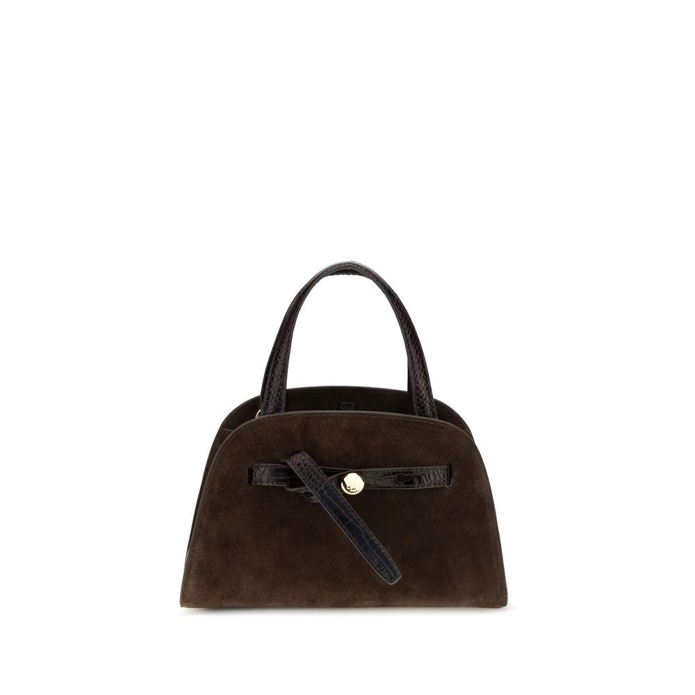Tory Burch Brown Suede Small Romy Shoulder Bag