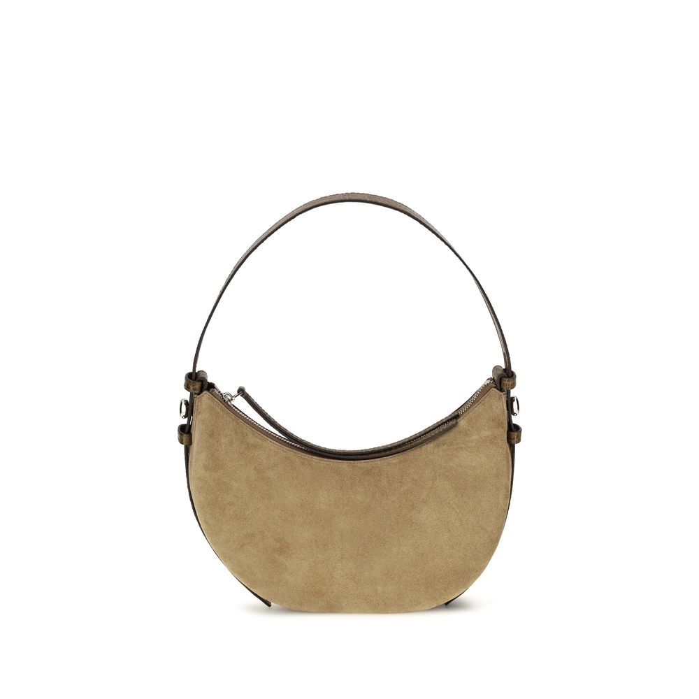 Tory Burch Beige Romy Suede Shoulder Bag