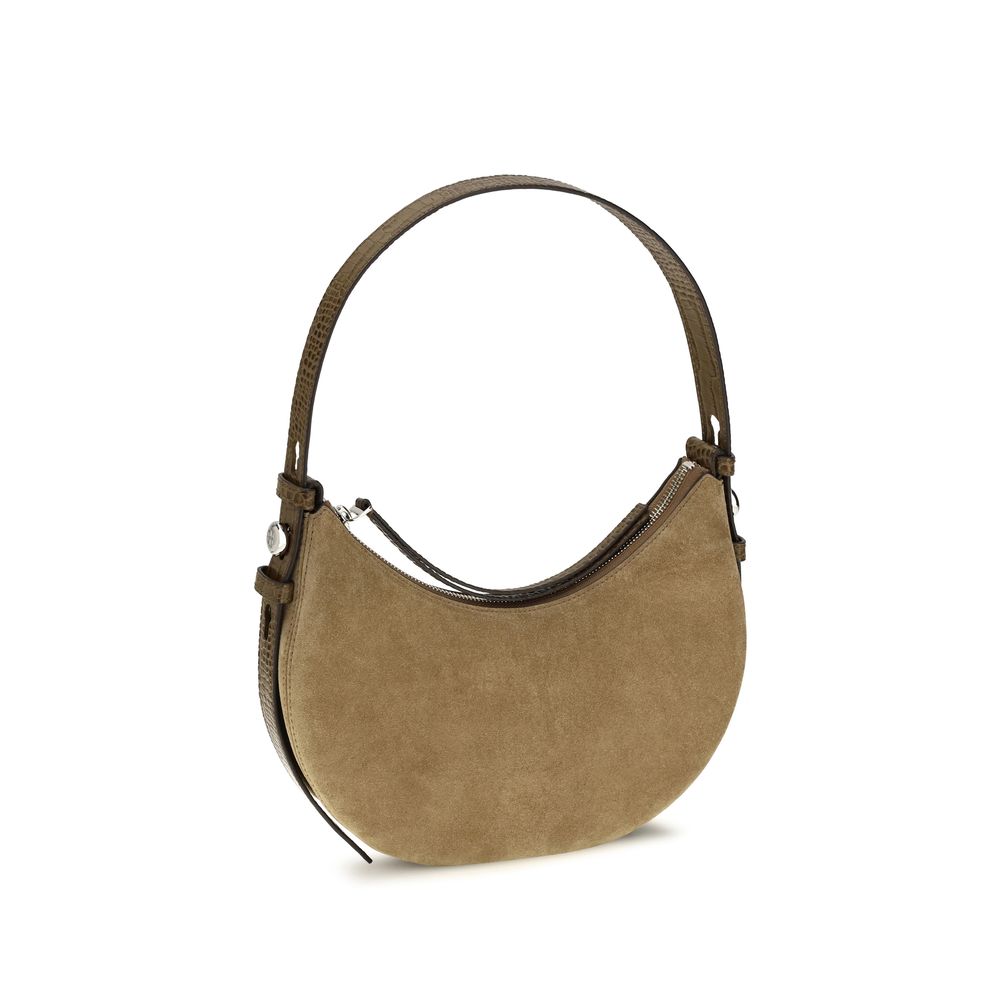 Tory Burch Beige Romy Suede Shoulder Bag