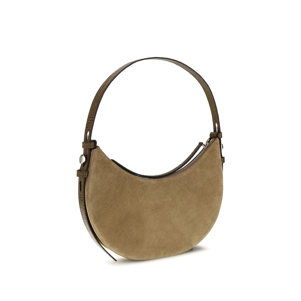 Tory Burch Beige Romy Suede Shoulder Bag