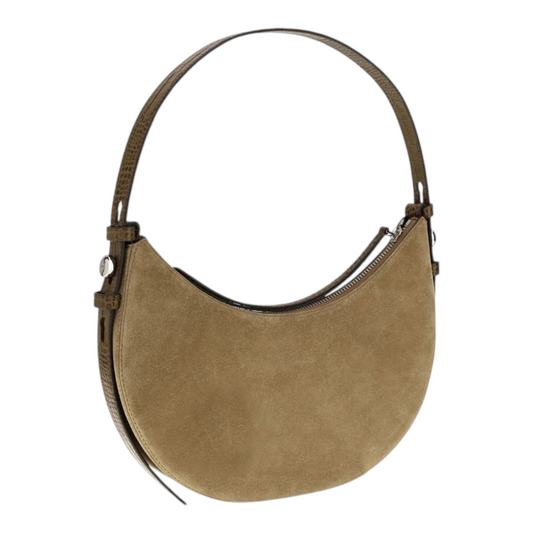 Tory Burch Romy Suede Bolso de Hombro Beige