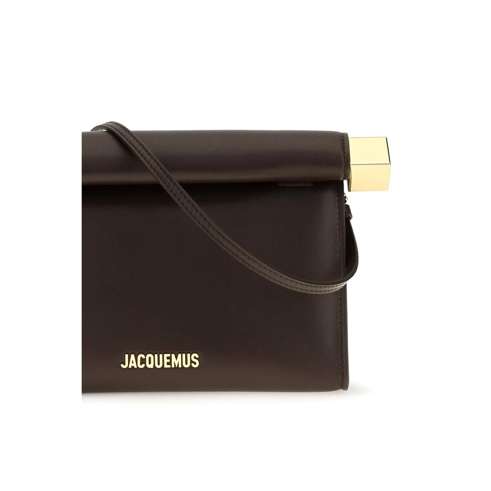Jacquemus Brown Rond Carré Clutch Bag