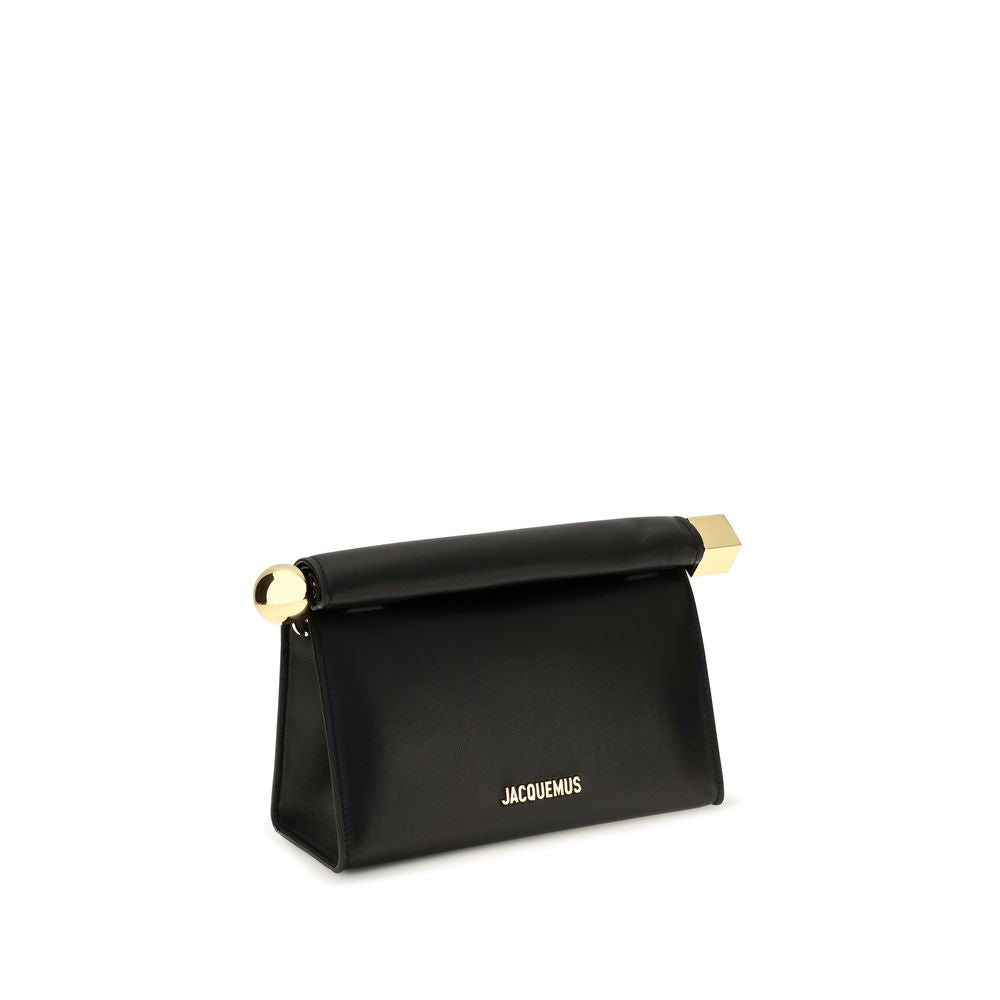 Jacquemus Black Rond Carré Clutch Bag