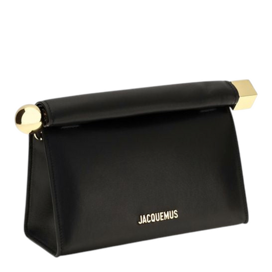 Jacquemus Rond Carré Clutch Negro