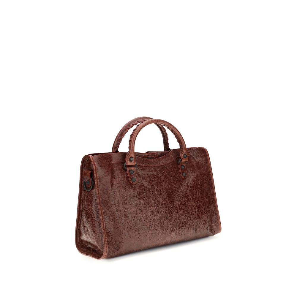 Balenciaga Bordeaux Le City Medium Shoulder Bag