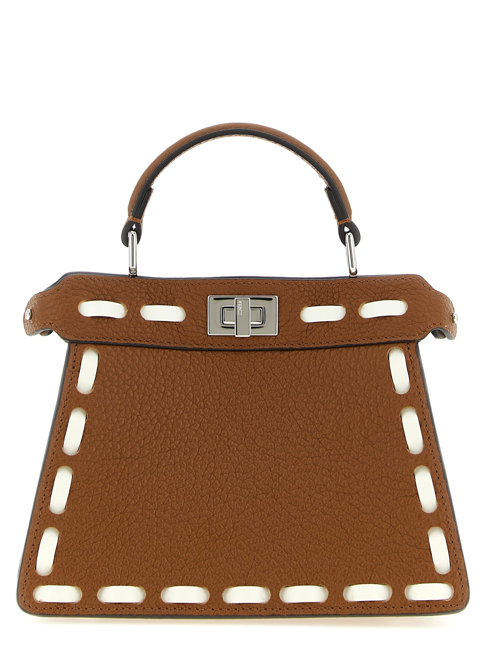 Fendi Brown Peekaboo ISeeU Handbag