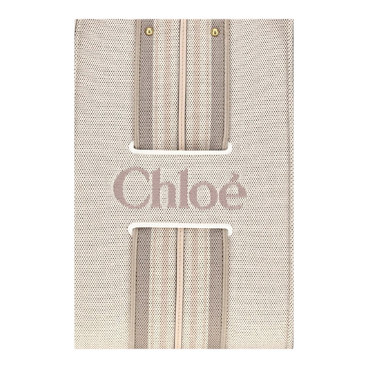 Chloé Woody Loop canvas Tote Bag Striped