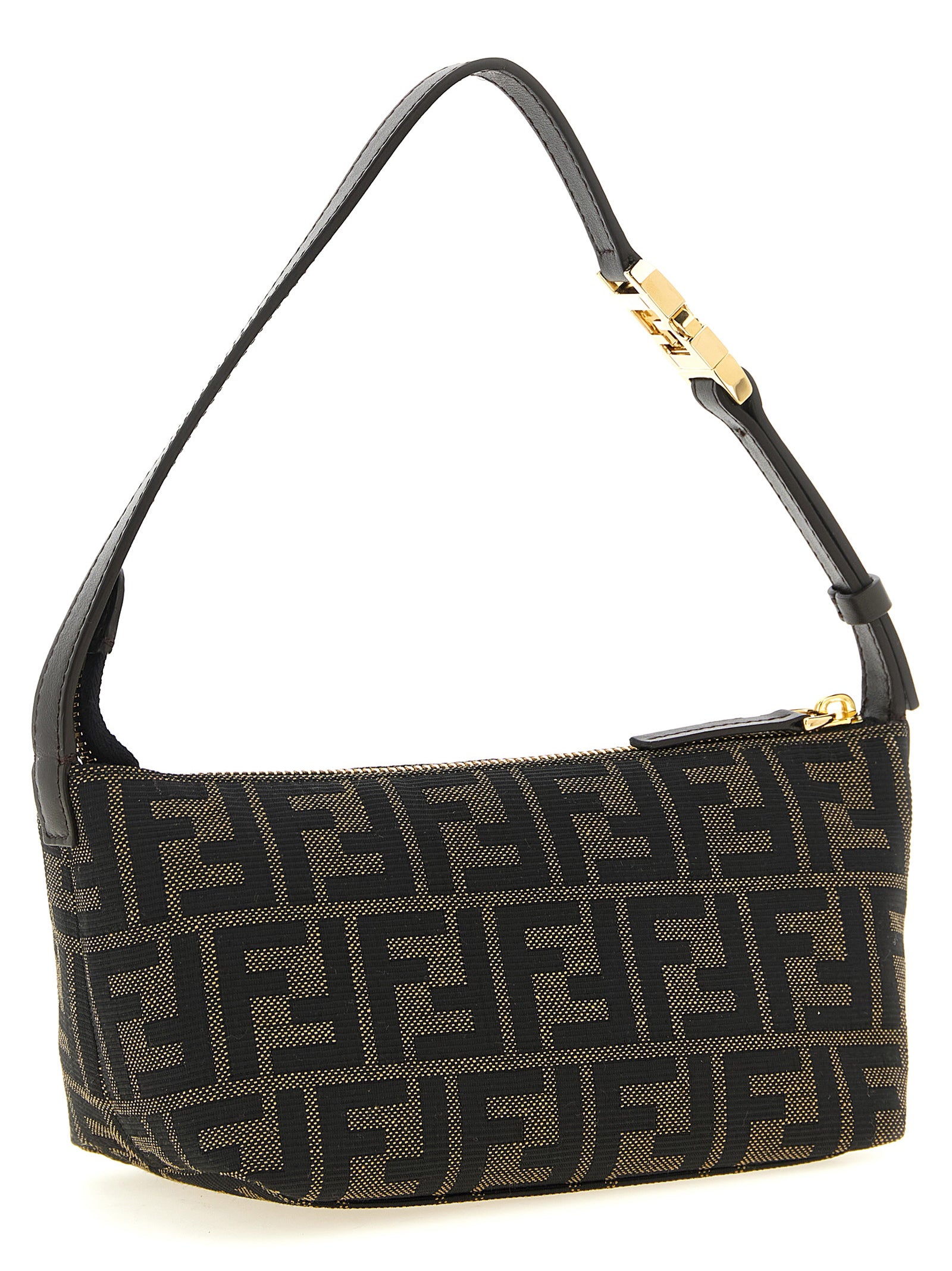 Fendi Brown Vanity Clutch Bag