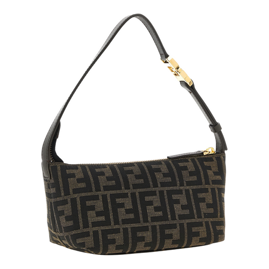 Fendi Vanity Clutch Bag Brown