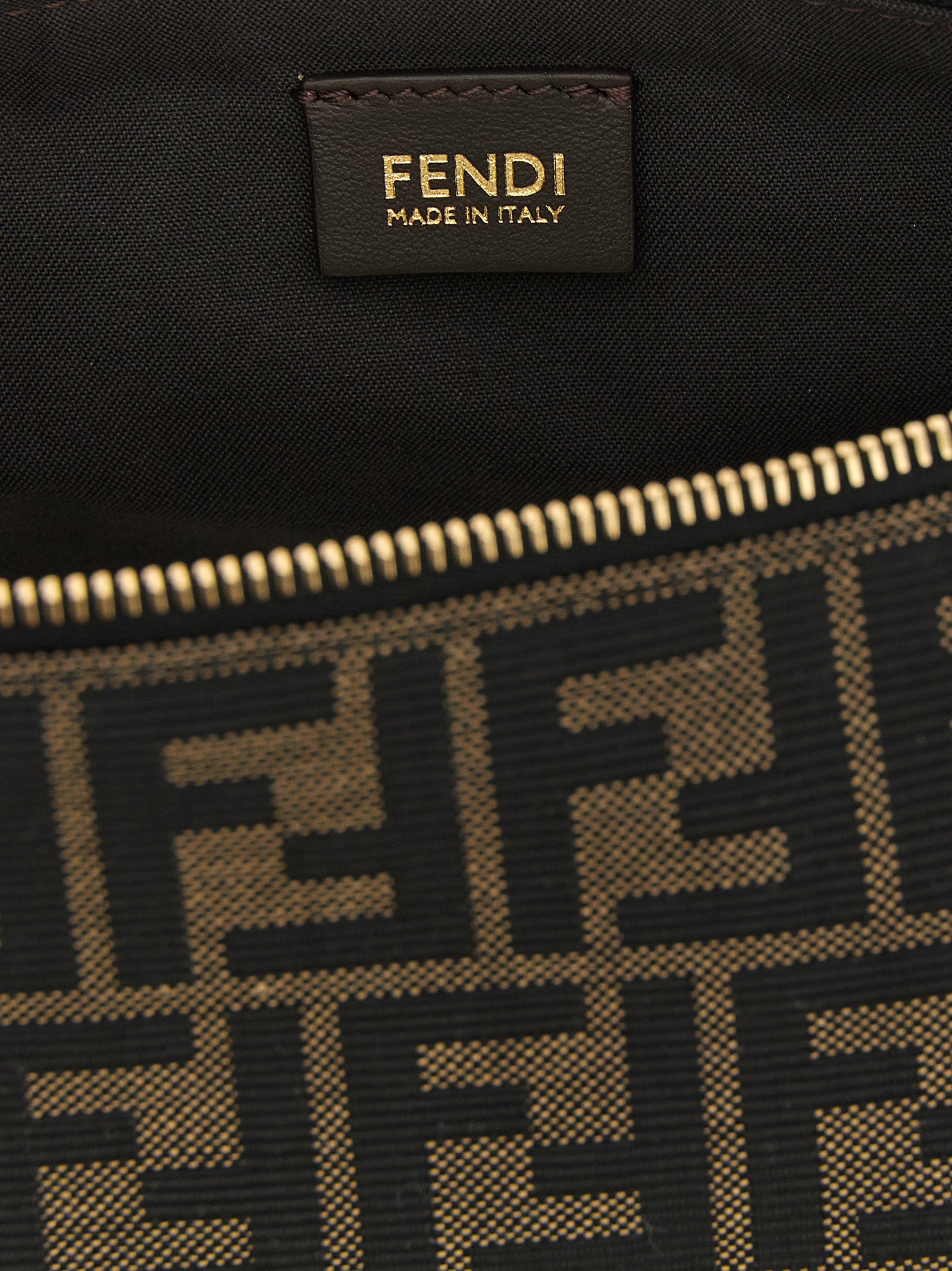 Fendi Brown Vanity Clutch Bag