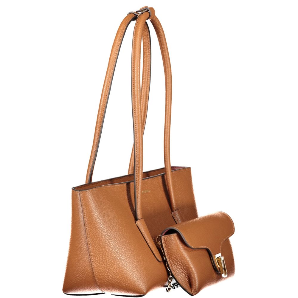 Coccinelle Brown Double Beat Bag