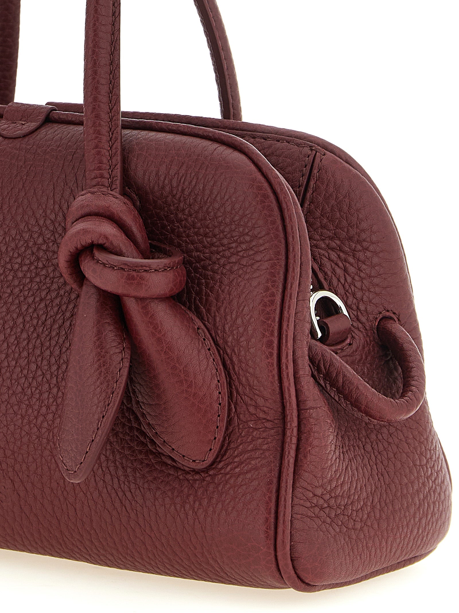 Jacquemus Bordeaux Le Petit Turismo Handbag
