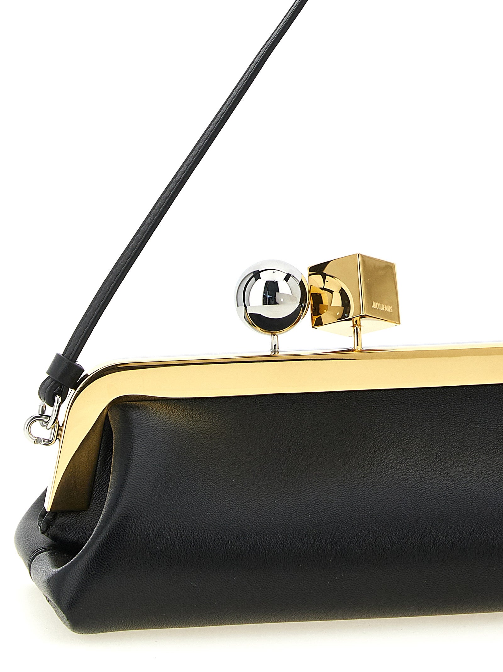 Jacquemus Black La Pochette Salon Clutch Bag