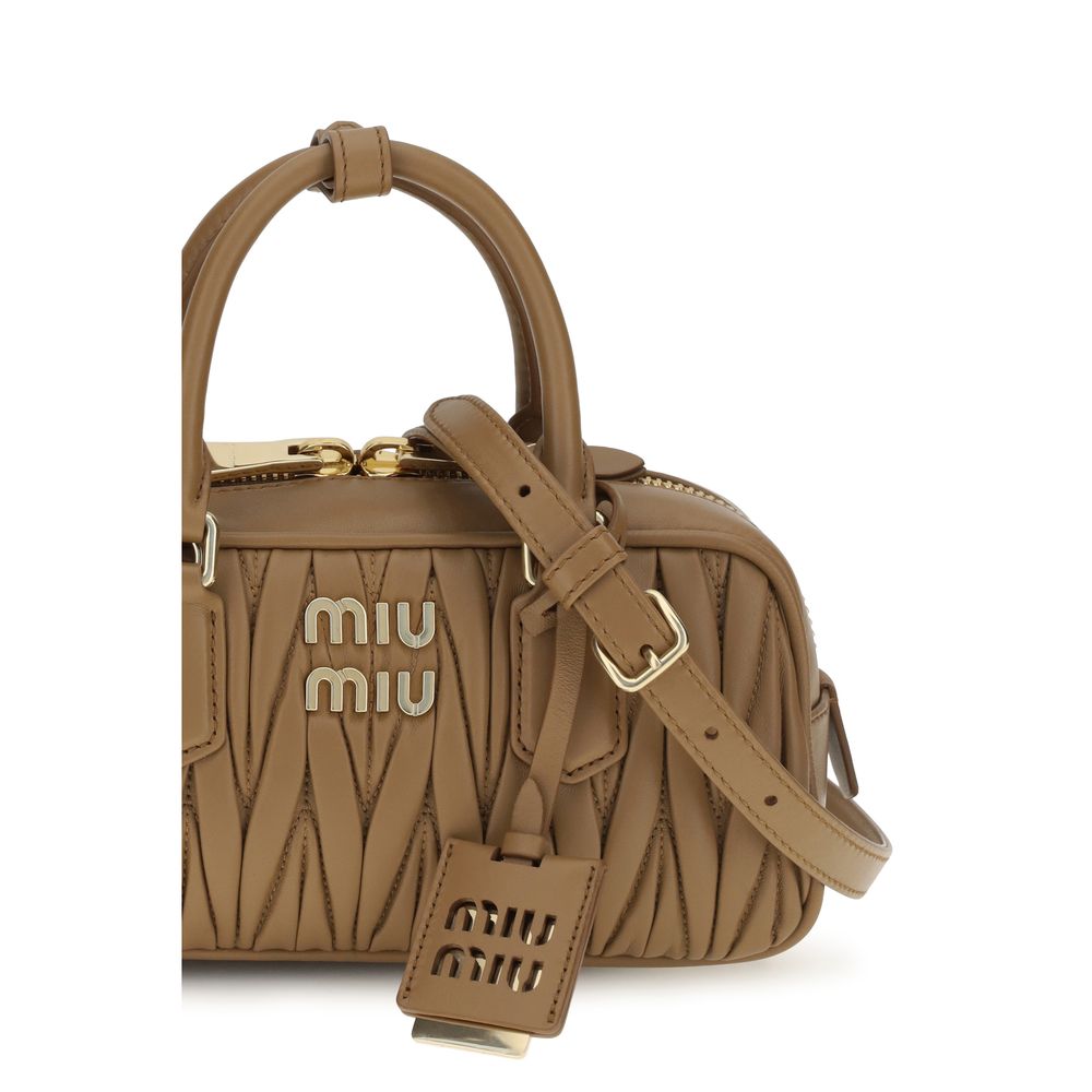 Miu Miu Beige Arcadie Shoulder Bag
