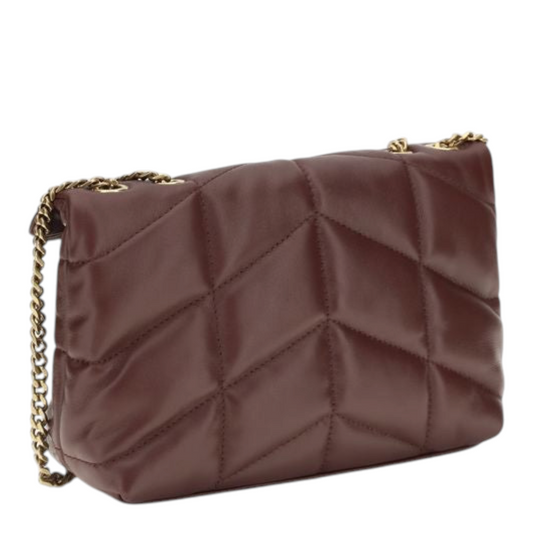 Saint Laurent Puffer Toy Bolso de Hombro Rojo