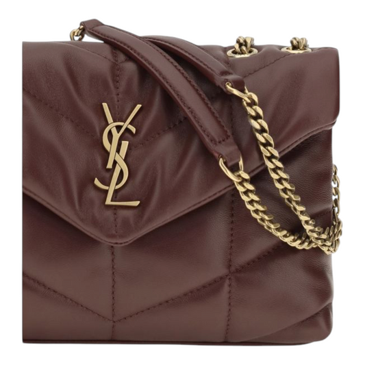 Saint Laurent Puffer Toy Bolso de Hombro Rojo