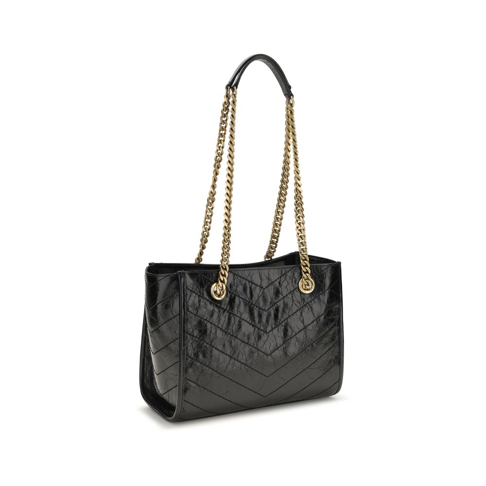 Saint Laurent Black Small Niki Tote Bag