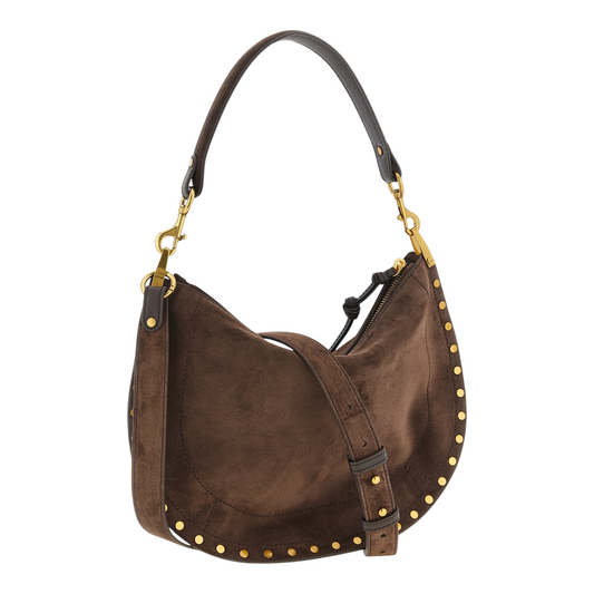 Isabel Marant Oskan Soft Zip Bolso de Mano Marrón