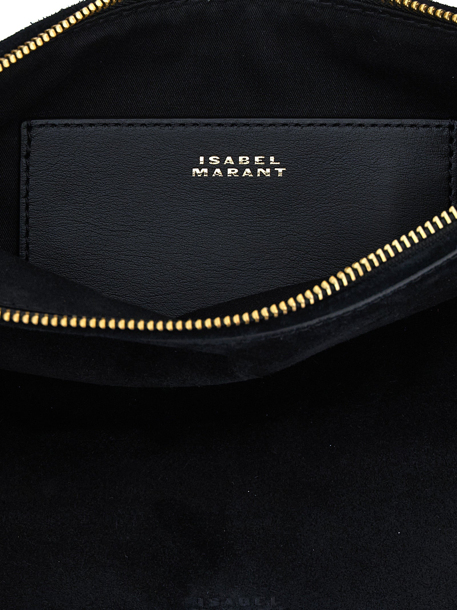 Isabel Marant Black Oskan Soft Zip Handbag