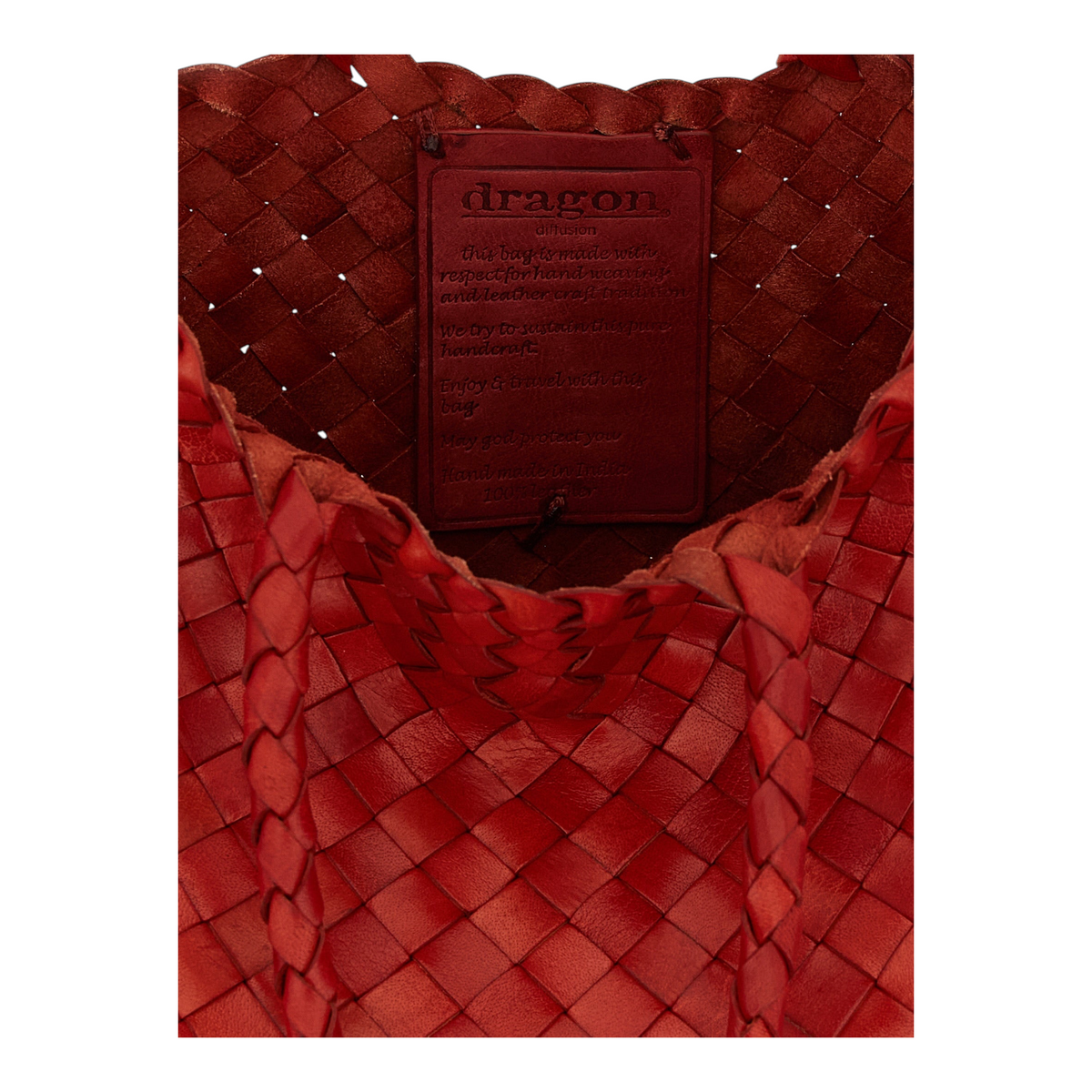 Dragon Diffusion Santa Croce Handbag Red Geometric