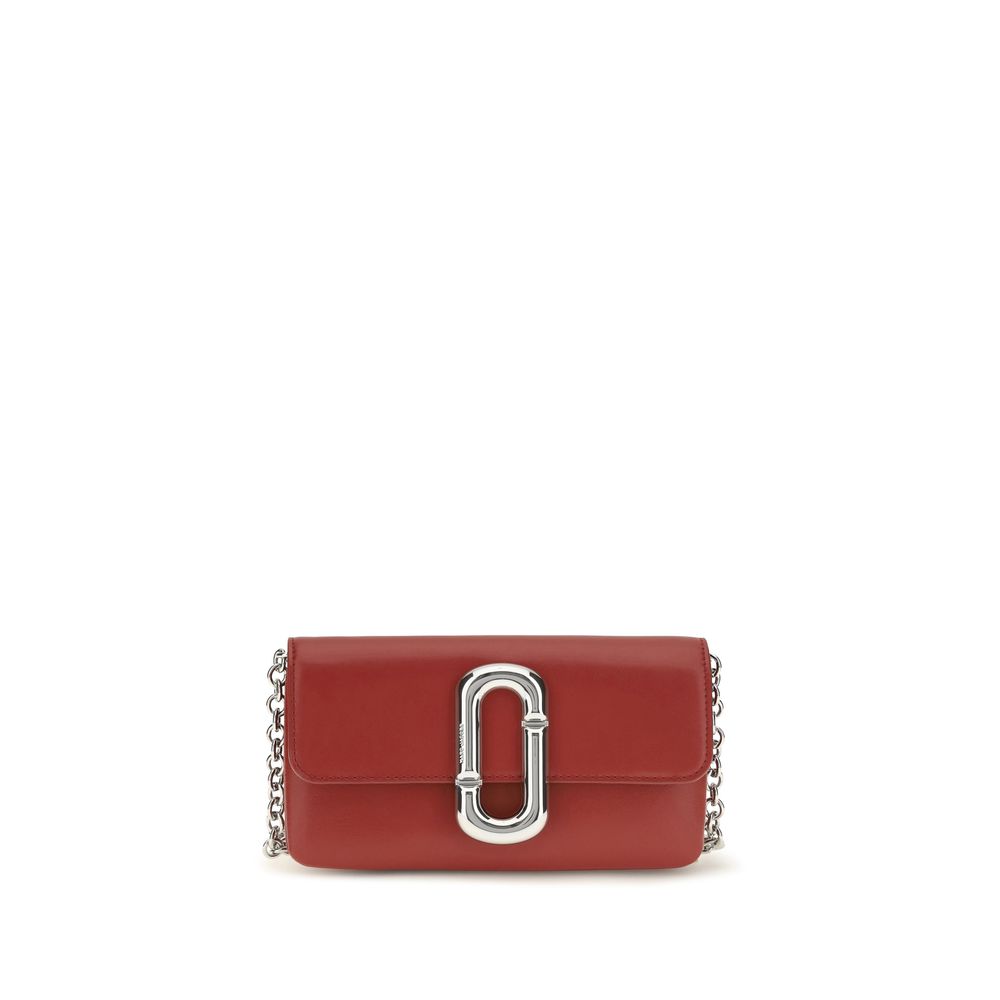 Marc Jacobs Red Snapshot Chain Wallet