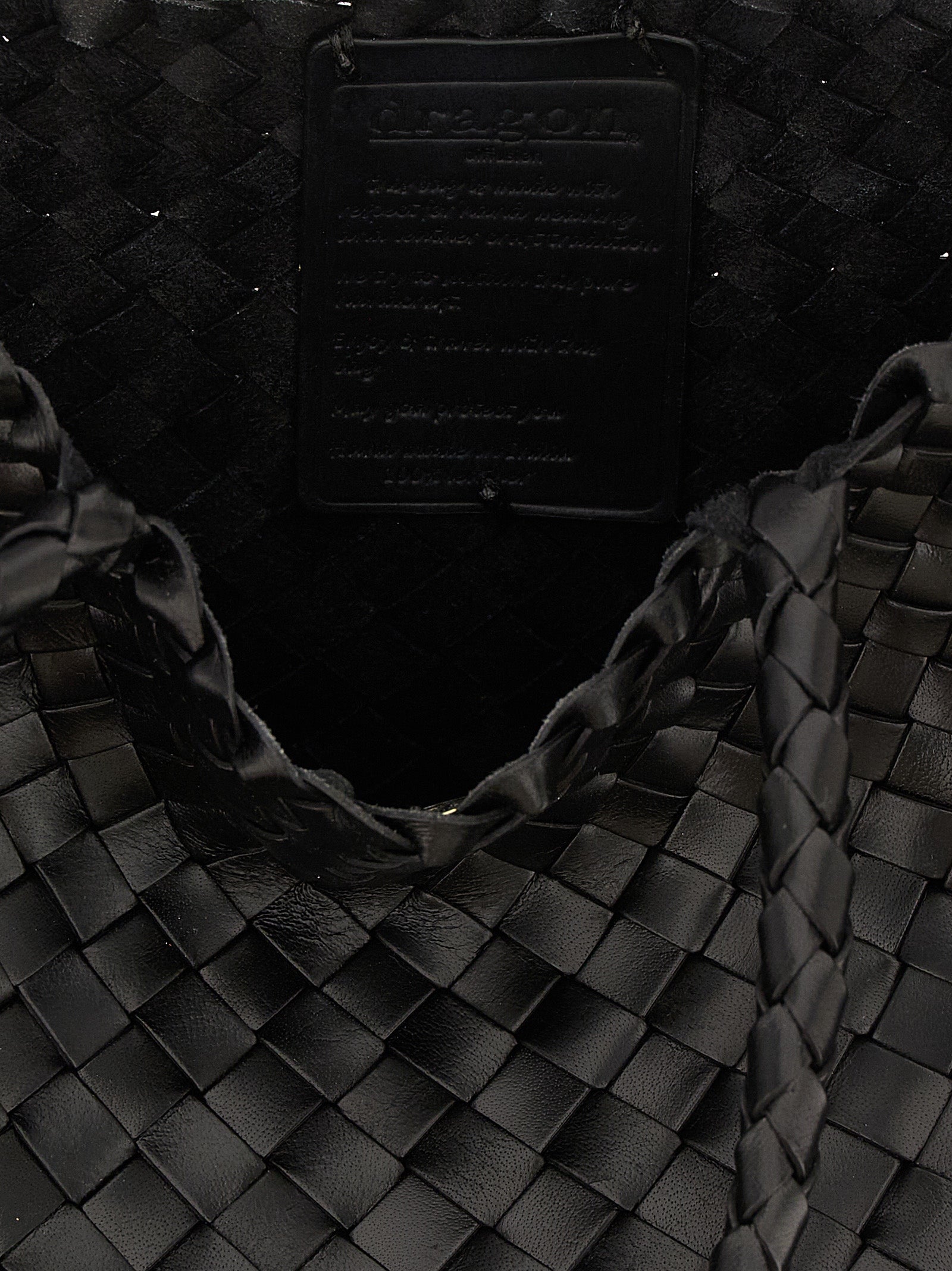 Dragon Diffusion Black Santa Croce Shoulder Bag