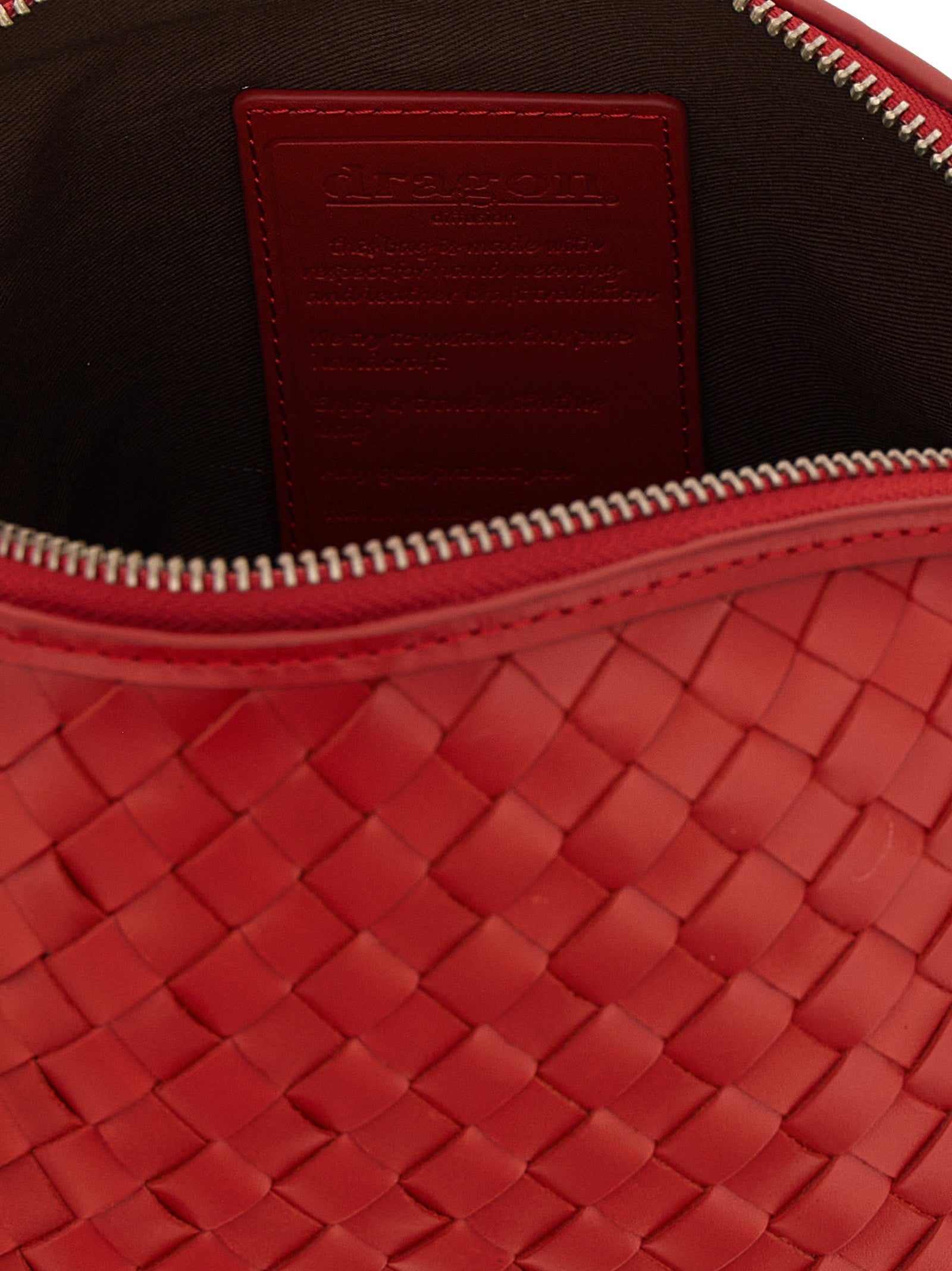 Dragon Diffusion Red Chunky Fellini Clutch Bag