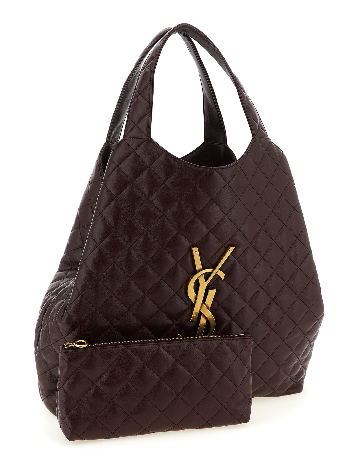 Saint Laurent Bordeaux Icare Maxi Tote Bag