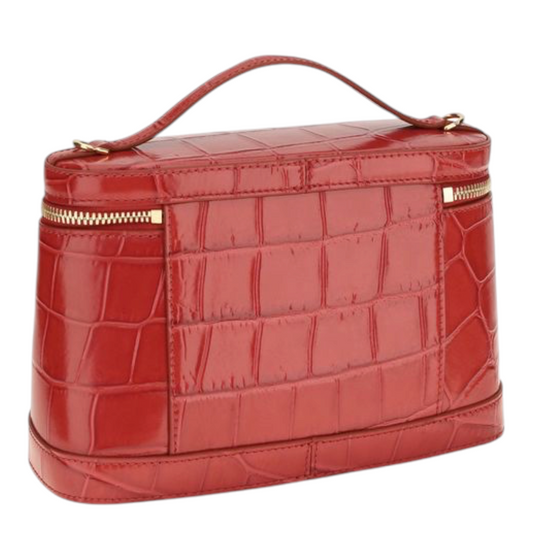 Jacquemus Le Petit Vanity Shoulder Bag Red Geometric