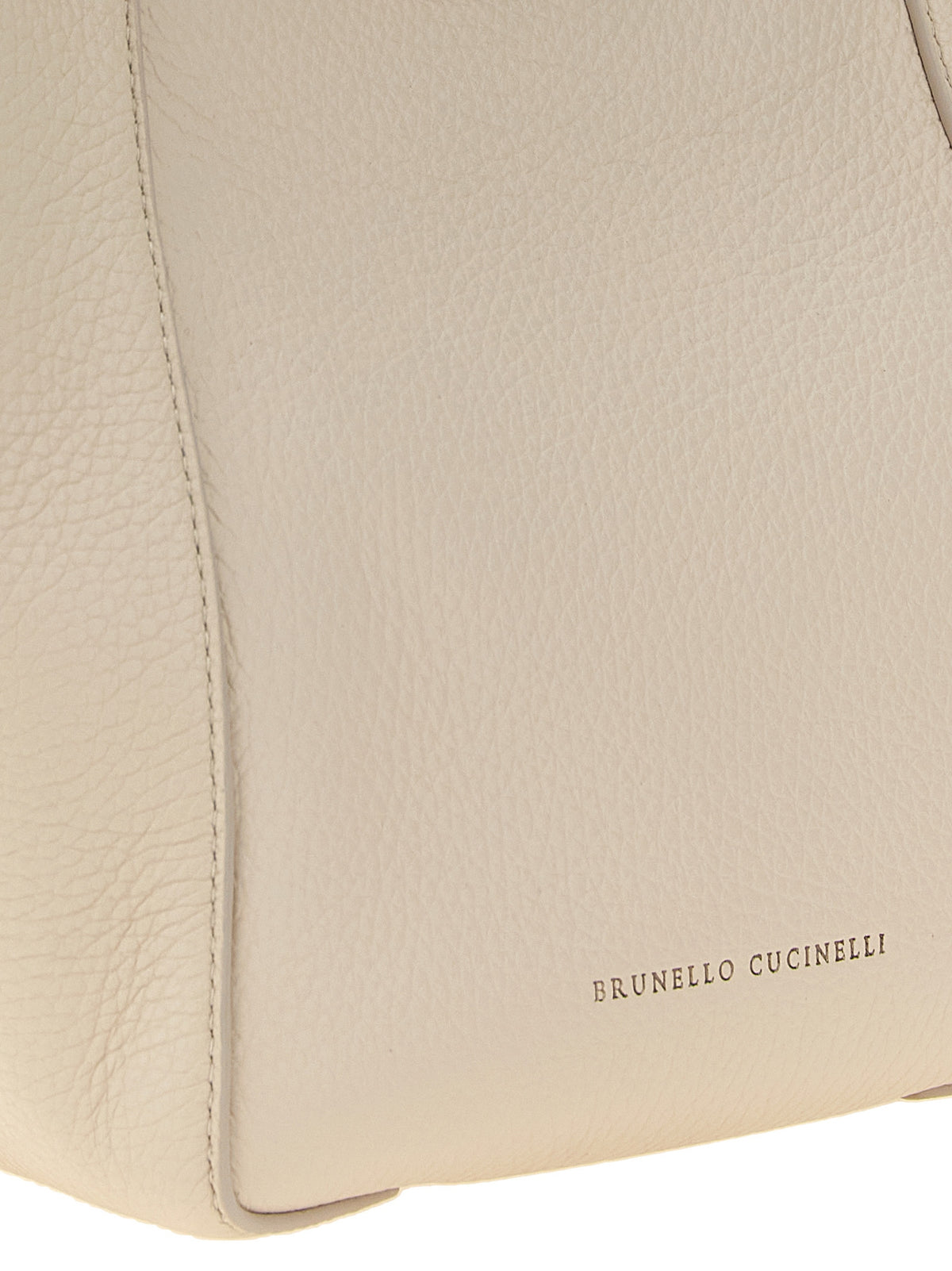 Brunello Cucinelli Beige Sartorial Bucket Bag