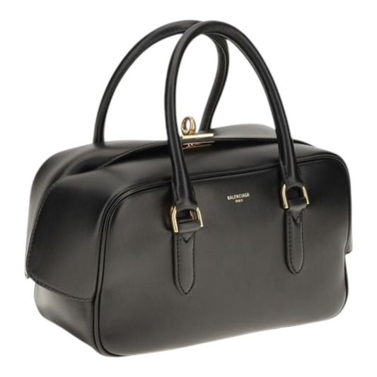 Balenciaga Le 7 Bowling Bolso de Mano Negro