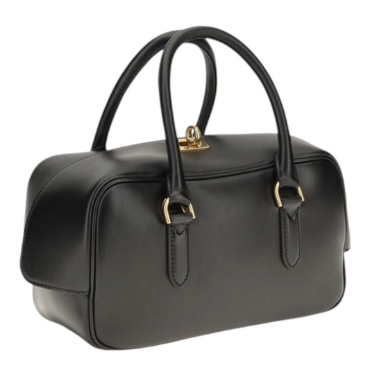 Balenciaga Le 7 Bowling Bolso de Mano Negro