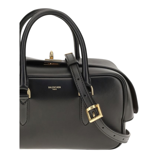 Balenciaga Le 7 Bowling Bolso de Mano Negro